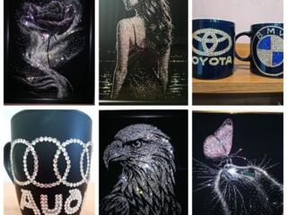 Изделия со стразами.