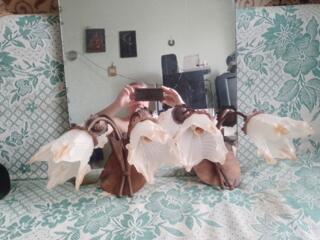 Две декоративные люстры по два патрона