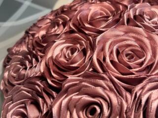 Букеты из атласных лент