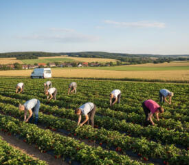 Германия. Сбор клубники. Выезд в июне. Молдавский паспорт.