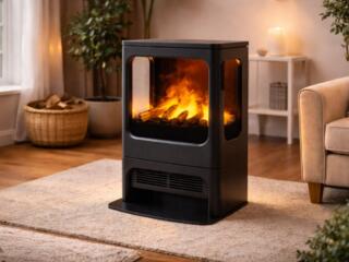 Трехсторонний электрический камин Dimplex M80 с паром и обогревом!