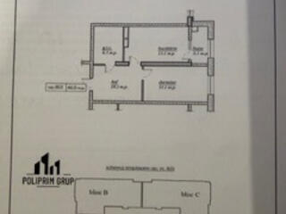 Apartament 1 camera Durlesti