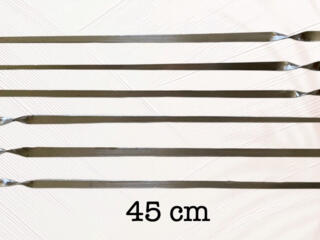 Шампура из толстой нержавеющей стали 6 штук