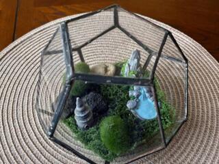 Флорариум с искусственным декором