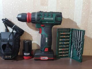 Шуруповёрт 12В, 2*АКБ 2/4A - Parkside, новый, доставка