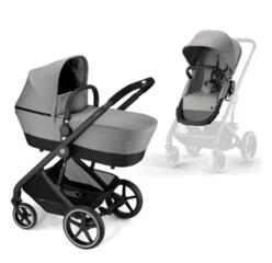 Carucior 2in1 cybex balios s 522002573, 5 puncte, 0 luni+, gri-negru