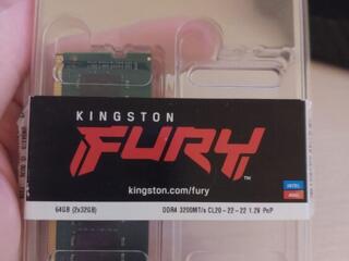 Память для ноутбука: 64gb (2x32gb) sodimm ddr4 3200, cl20.