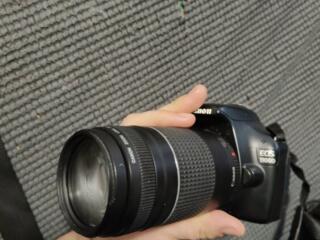 Продам зеркальную камеру canon 1100d + 2 объектива и 2 аккумулятора