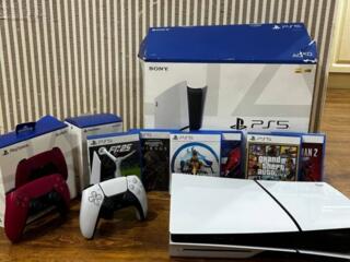 PS5 Slim 1TB — почти новая, гарантия