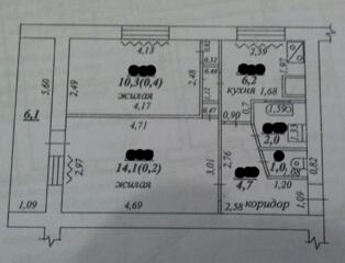 Продам 2-х ком. кв. 5/5 Ленинский г. Бендеры.
