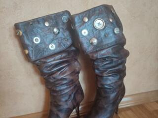 Продаются стильные зимние сапоги из натуральной кожи