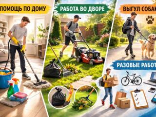 Выполню различные виды подработки (дом, двор, помощь)