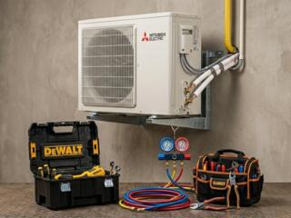 Установка кондиционеров.