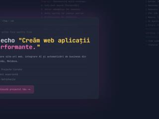 Web Aplicații pentru Business, Programări Online, Meniu Digital