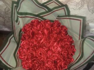 Букеты из атласной ленты на заказ 