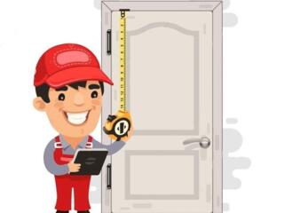 МОНТАЖ межкомнатных дверей. Ремонт дверей и замков