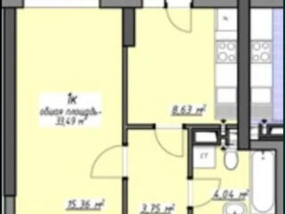 1-комнатная квартира в ЖК «Одесские традиции на Глушко»