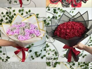 Атласные розы на заказ Тирасполь-Каменка 