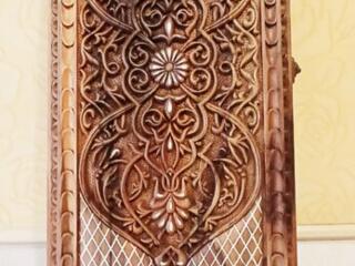 Нарды ореховые резные картина Печенька эксклюзив!