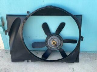 На W140, дифузор радиатора, вентиляторы радиатора, вискомуфта