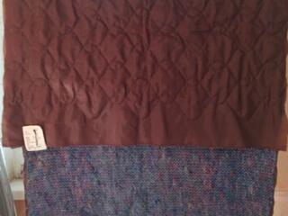 Новые: два отреза подстёжка (болонья+ватин стёганая) каждый..