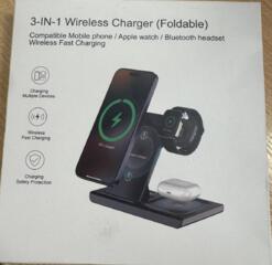 Беспроводная зарядка 3в1 (телефон, часы и наушники)