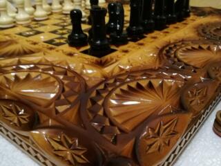 Нарды шахматы резные с Драконами эксклюзив!