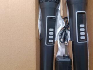 Продам микрофоны 2шт беспроводные на аккумуляторах usb