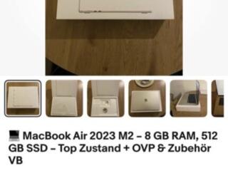 Macbook Air 15” m2 2023 100% акб