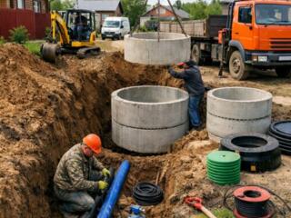 Копаем вручную и техникой вода канализации в дом под ключ септики