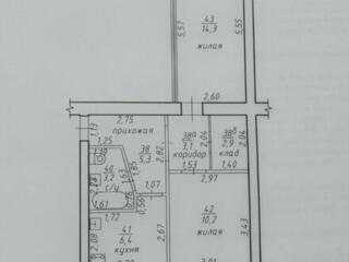 Продается 2-комнатная квартира на Бородинке(17 школа) под ремонт