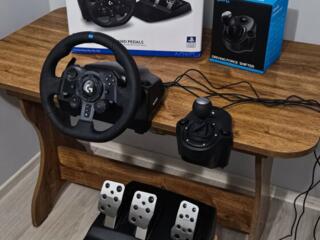 Игровой руль и педали Logitech G923 TrueForce + ручка переключения пер