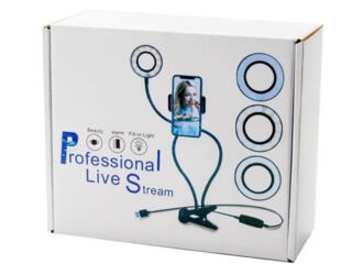 Светодиодная кольцевая селфи лампа