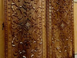 Нарды ореховые резные картина Фантазия эксклюзив!