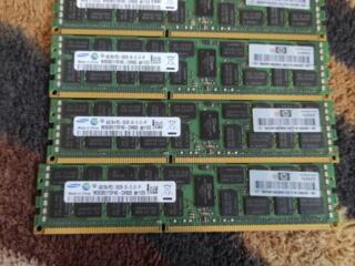 Серверная оперативная память 4 плашки по 4GB Samsung 1600mhz 150р - шт
