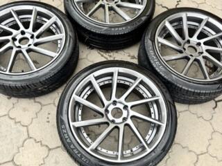 R20 5-120 Стояли на Tesle S, X, разноширокие резина 245-40 275-35