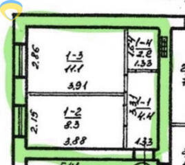Продам 1 к  квартиру ул.Магистральная