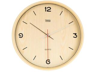 Часы настенные TEESA 30 см цвет бежевый. Новые в упаковке Со скидкой!