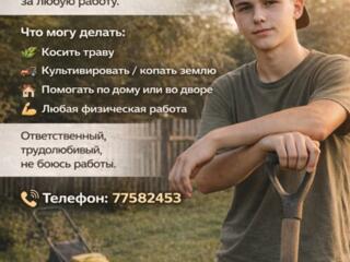 Парень, 17 лет, ищу работу в Слободзее