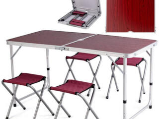 Masa pliabila pentru picnic, terasa / Раскладной стол для пикника + 4