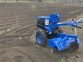Вспашка-фрезеровка огородов мощным мотоблоком