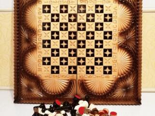 Нарды шахматы резные картина с Драконами эксклюзив!