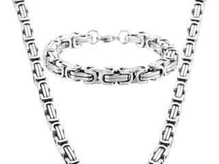 Комплект цепь с браслетом, новые.