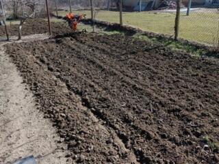 Вспахивание огородов мотоблоком (с. Карагаш)