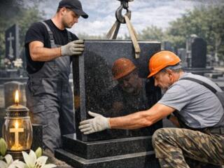 Требуются строители (установка памятников)