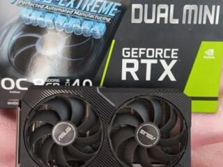 RTX 3060ti ASUS dual mini Обслужена в нагрузке 72 градуса Рассрочка!!