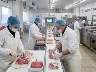Франция - мясной завод. Требуются сотрудники.