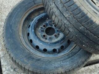 Два колеса - диски + шины R13 для прицепа, мотоблока