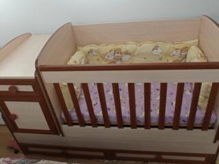 Patuc transformer (0 - 12 ani) pentru copii. Cadou saltea ortopedica