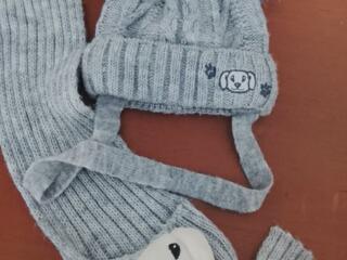 Продам комплект шапка/шарф (зима) до года, 150 р.